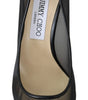 Jimmy Choo Elegant Black Mesh Crystal Pumps