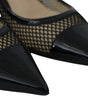 Jimmy Choo Chic Patent Mesh Pointed Pumps