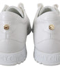 Jimmy Choo Elegant White Leather Sneakers