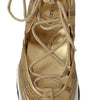 Baskets Jimmy Choo en cuir et maille Golden Glamour
