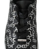 Jimmy Choo Elegant Black & Silver Leather Sneakers