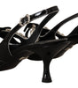 Dolce &amp; Gabbana - Escarpins élégants à talons et bride arrière en cristal
