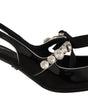 Dolce &amp; Gabbana - Escarpins élégants à talons et bride arrière en cristal