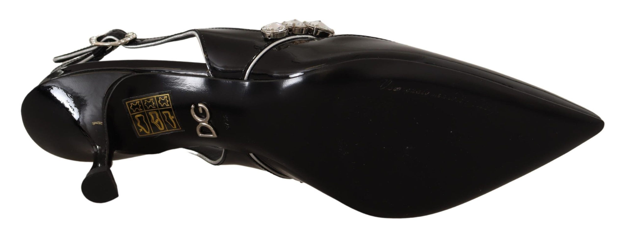 Dolce &amp; Gabbana - Escarpins élégants à talons et bride arrière en cristal