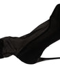 Dolce & Gabbana Black Tulle Stretch Boots Pumps Shoes