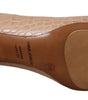 Dolce & Gabbana Beige Leather Pointed Heels Pumps Shoes