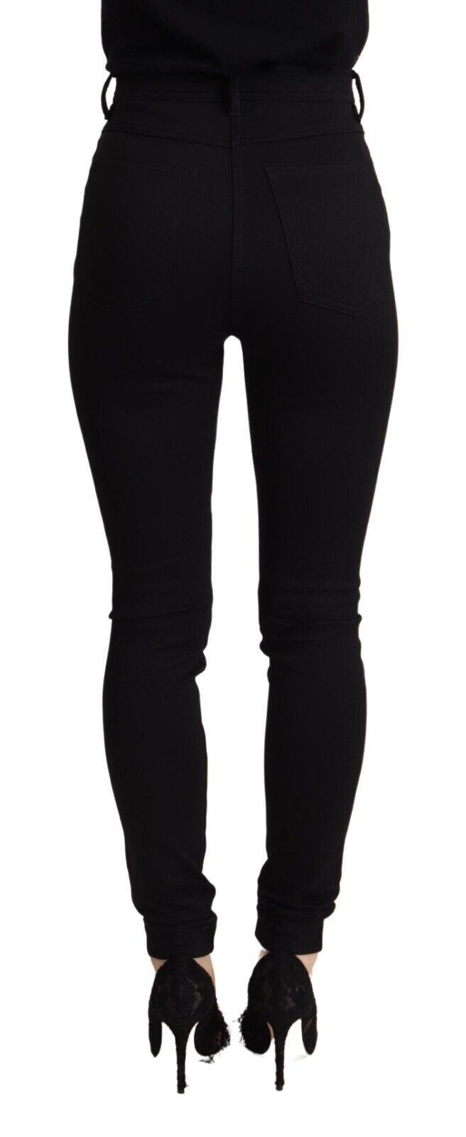 Dolce &amp; Gabbana Elegant High-Waisted Slim Fit Pants