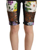 Dolce &amp; Gabbana Elegant Floral Cropped Pants in Purple Hues