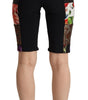 Dolce &amp; Gabbana Elegant Floral Cropped Pants in Purple Hues
