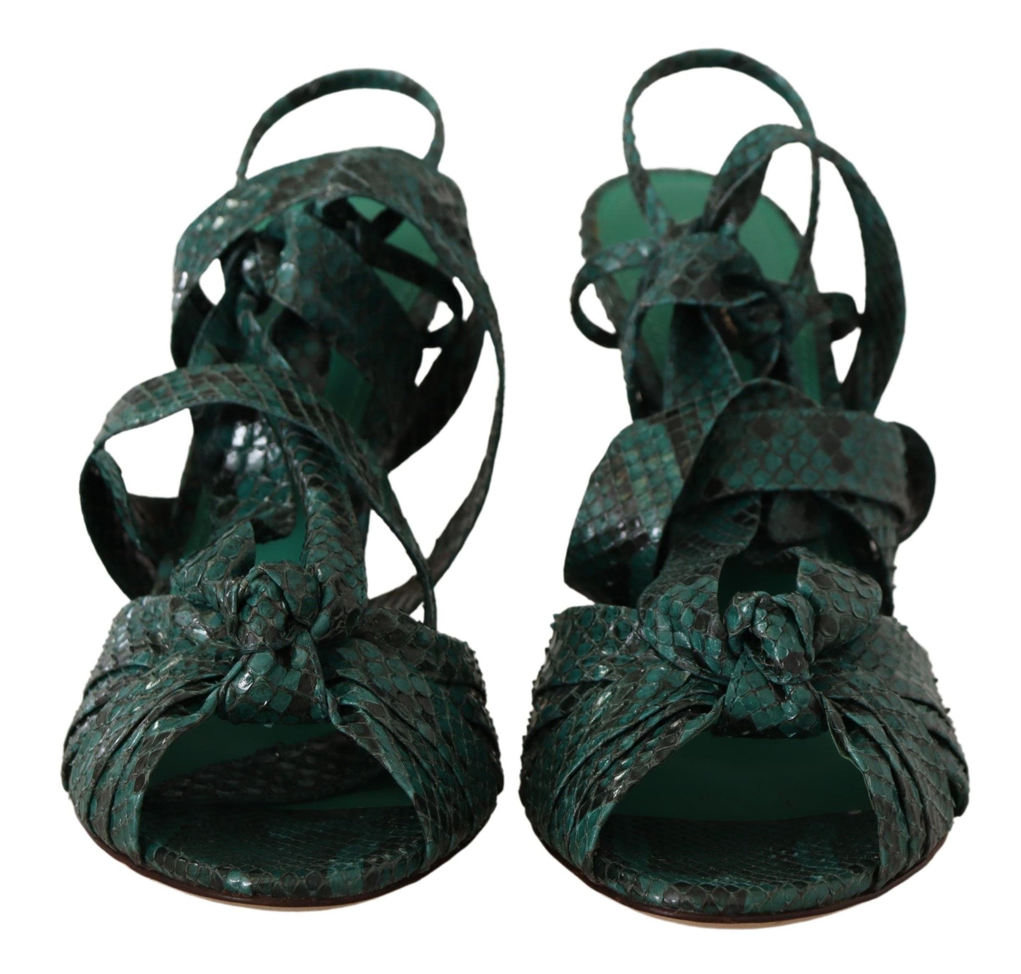 Dolce &amp; Gabbana Élégantes escarpins à lanières en python vert