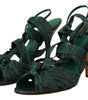 Dolce &amp; Gabbana Élégantes escarpins à lanières en python vert