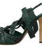 Dolce &amp; Gabbana Élégantes escarpins à lanières en python vert