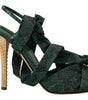 Dolce &amp; Gabbana Élégantes escarpins à lanières en python vert