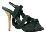 Dolce &amp; Gabbana Élégantes escarpins à lanières en python vert