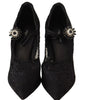 Escarpins à talons aiguilles élégants en dentelle noire Dolce &amp; Gabbana