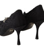 Escarpins à talons aiguilles élégants en dentelle noire Dolce &amp; Gabbana