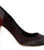 Escarpins à talons en cuir exotique multicolore Dolce &amp; Gabbana