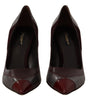 Escarpins à talons en cuir exotique multicolore Dolce &amp; Gabbana