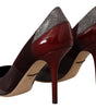 Escarpins à talons en cuir exotique multicolore Dolce &amp; Gabbana