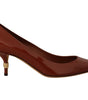 Escarpins élégants à talons en cuir verni Dolce &amp; Gabbana