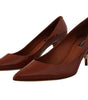 Escarpins élégants à talons en cuir verni Dolce &amp; Gabbana
