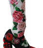 Dolce & Gabbana Floral Embellished Socks Boots