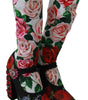Dolce & Gabbana Floral Embellished Socks Boots