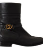 Dolce & Gabbana Elegant Leather Biker Boots
