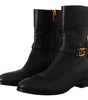 Dolce & Gabbana Elegant Leather Biker Boots