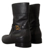 Dolce & Gabbana Elegant Leather Biker Boots