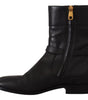 Dolce & Gabbana Elegant Leather Biker Boots