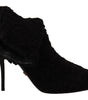 Dolce & Gabbana Elegant Black Mid-Calf Viscose Boots