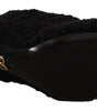 Dolce & Gabbana Elegant Black Mid-Calf Viscose Boots