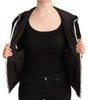 Dolce & Gabbana Black Polyester Hooded Bomber Full Zip Jacket