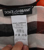 Dolce & Gabbana Multicolor Striped Silk Shawl Fringes Scarf