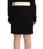 Givenchy - Mini-robe élégante en laine noire avec ceinture