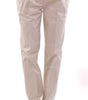 Dolce & Gabbana Elegant Beige Regular Fit Cotton Pants