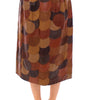 Dolce &amp; Gabbana Elegant Leather Patchwork Skirt