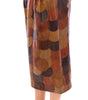 Dolce &amp; Gabbana Elegant Leather Patchwork Skirt