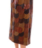 Dolce &amp; Gabbana Elegant Leather Patchwork Skirt
