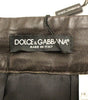 Dolce &amp; Gabbana Elegant Leather Patchwork Skirt