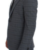 Dolce &amp; Gabbana Elegant Blue Checkered Slim Fit Blazer