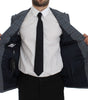 Dolce &amp; Gabbana Elegant Blue Checkered Slim Fit Blazer