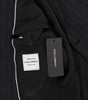 Dolce &amp; Gabbana Chic Gray Striped Wool Blazer Jacket