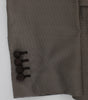 Dolce &amp; Gabbana Elegant Brown Silk Two-Button Slim Blazer