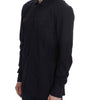 Dolce & Gabbana Elegant Purple Striped Cotton Nightshirt