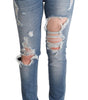 Dolce &amp; Gabbana Chic Distressed Denim Skinny Jeans
