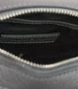 Petit sac à main bandoulière Burberry Thornton en cuir grainé gris avec logo en relief