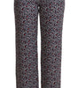 Michael Kors Black High Waist Printed Straight Pants