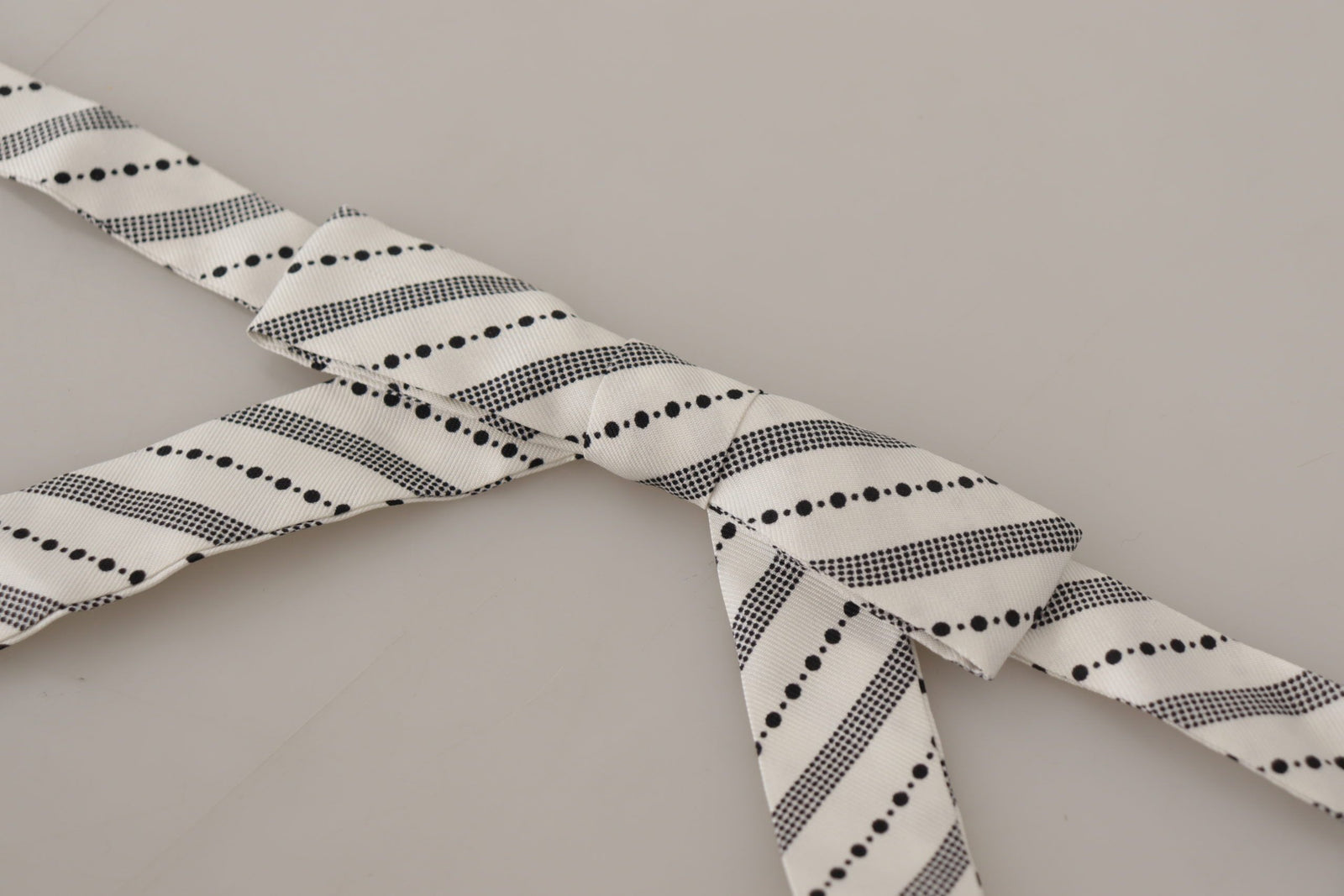 Dolce &amp; Gabbana Chic Polka Dot Silk Bow Tie